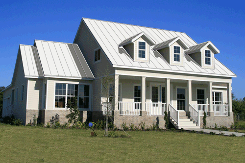 Polar White Metal Roof