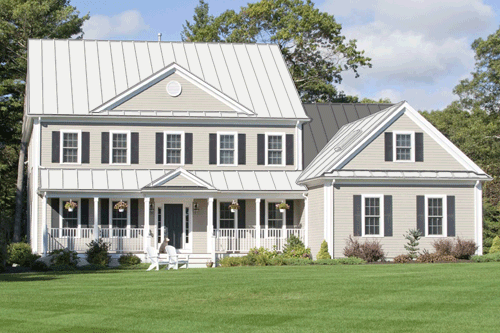 Polar White Metal Roof