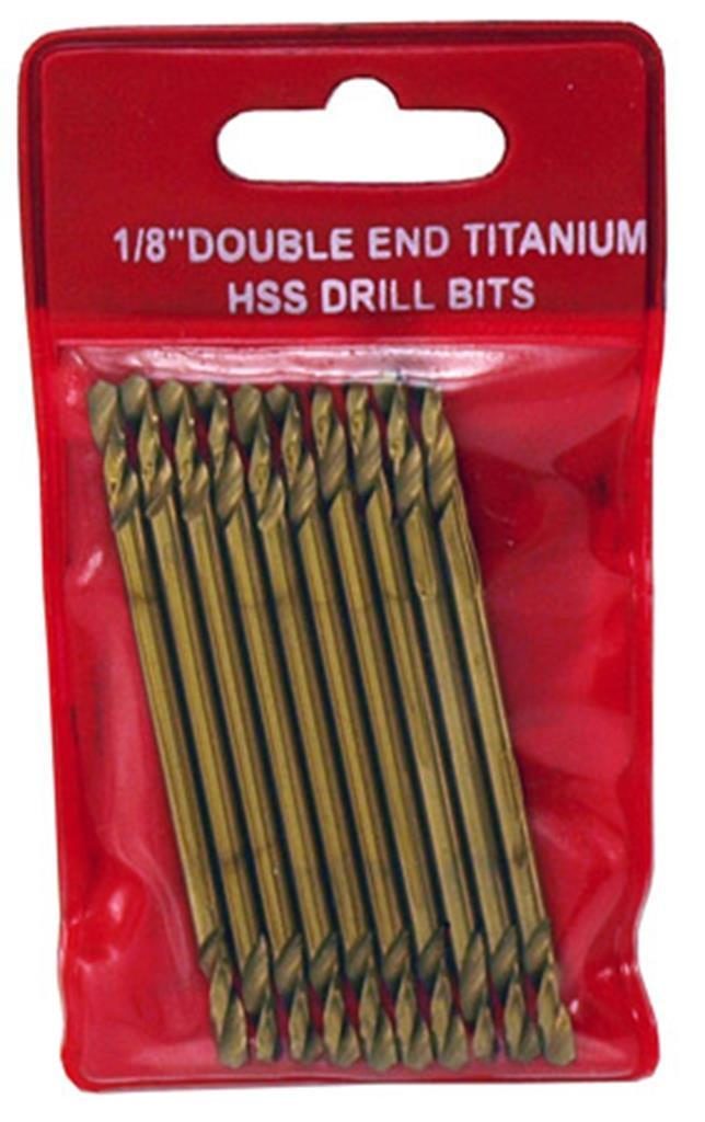 1/8" Double End Drill Bits 10 pack MidMichigan Metal Sales