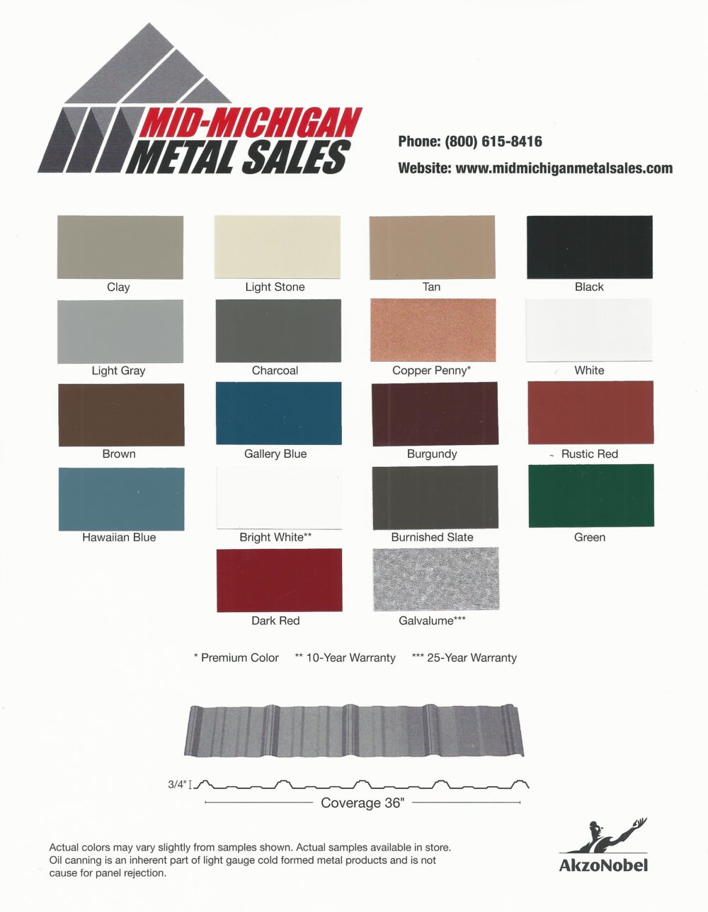 Valspar Metal Roofing Color Chart